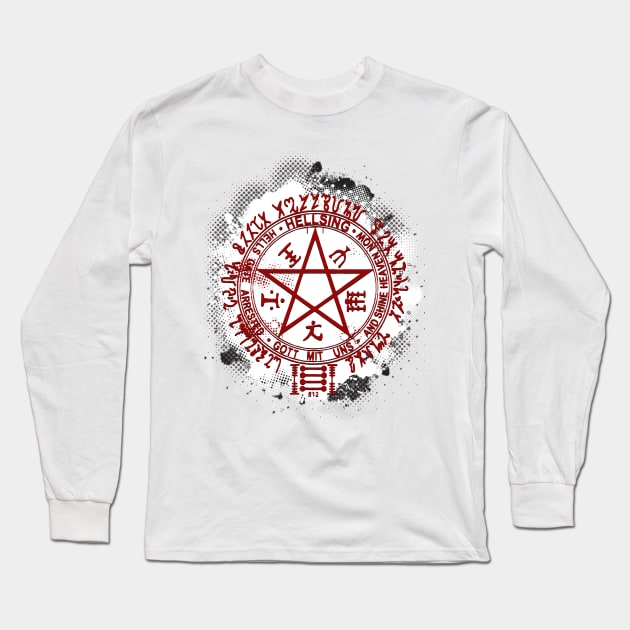 Hellsing's Pentagram Long Sleeve T-Shirt by NachosOverdose